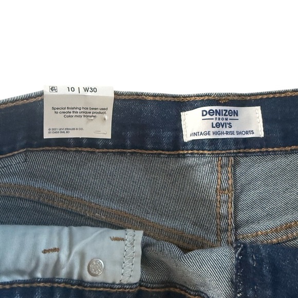 Denizen from Levis Womens High-Rise 3" Denim Shorts Acid Wash Blue Size 10 W30 - Picture 2 of 12